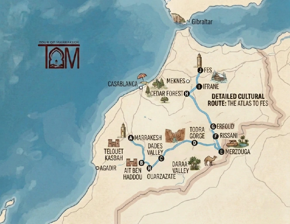 6 days desert tour from marrakech